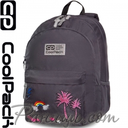 Cool Pack Hippie Ученическа раница Sparkling Badges Grey B33085 Cool Pack Hippie Ученическа раница Sparkling Badges Grey B33085